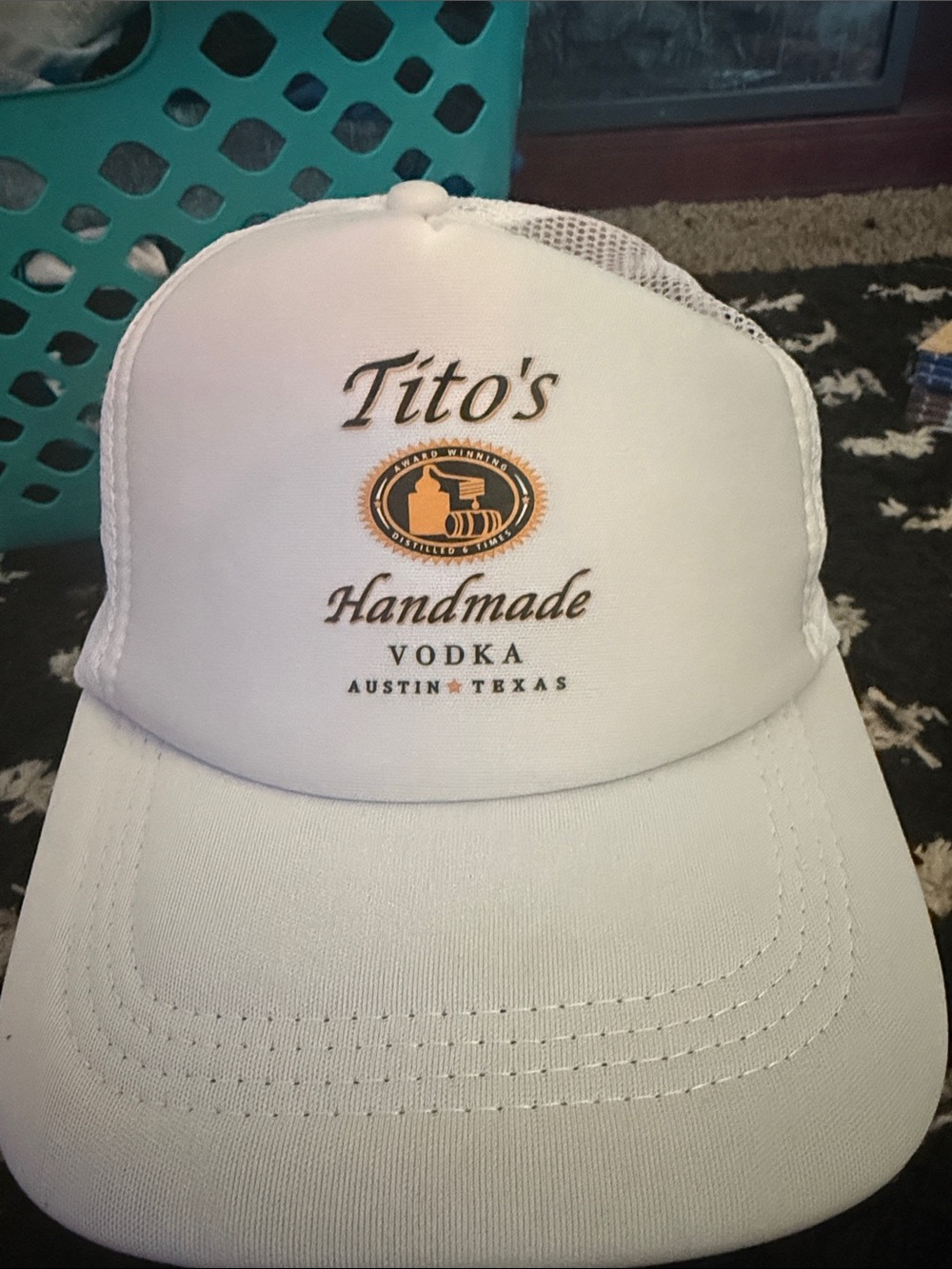 Tito’s Handmade Vodka White Mesh Trucker Hat